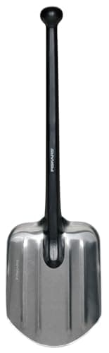 Image of Fiskars Universal Shovel, Length: 70 cm, Weight: 479 g, Aluminium Leaf/Plastic Handle, Black, 1001574