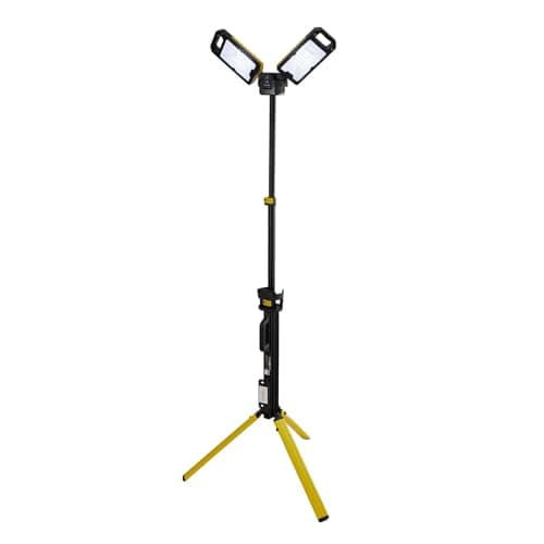 Image of Draper 13885 230V SMD LED Rechargeable Tripod Site Light, 50W, 5000 Lumens