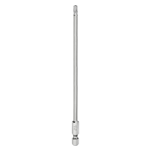 Image of sourcing map T20 Security Torx Bit 1/4" Hex Shank 6" Long S2 Steel Magnetic Tamper Resistant Star Bits Screwdriver Torx Head with Hole for Driver Drill Bits Remove Fastening Screws