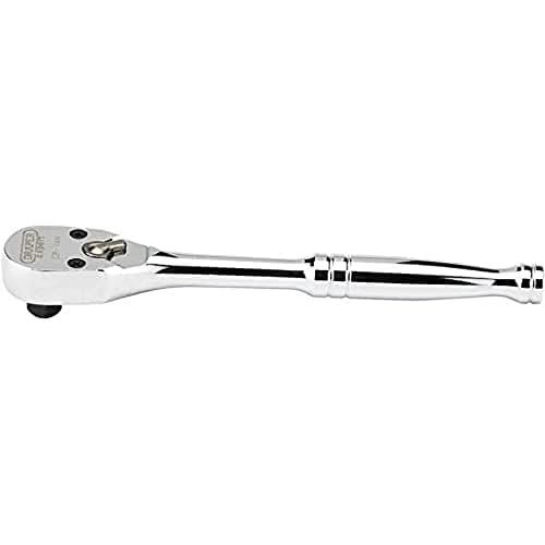 Image of Draper 43718 1/4-Inch Square Drive 60 Tooth Sealed Head Reversible Ratchet , Blue
