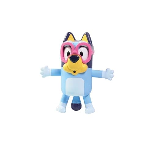 Image of Toomies Swim School Bluey Bath Toy, Floating Water Fountain Bluey, Pull-Tail Water Sprayer for Toddlers, Cause and Effect Bath Play, Fun Confidence Toy for Bath Time and Paddling Pool