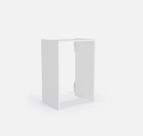 Image of Top Living MCR Flat Pack White Kitchen Boiler Housing Unit Cabinet- 900mm H 600mm W 450mm D