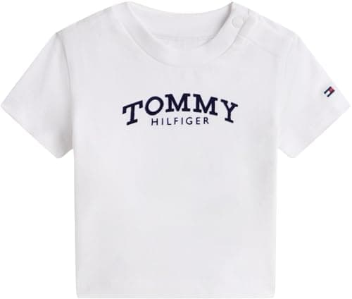 Image of Tommy Hilfiger Newborn MONOTYPE Logo TEE S/S KN0KN02146 White (White) 9 Month