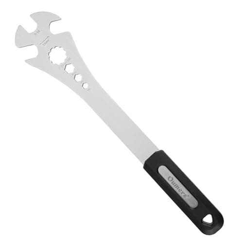 Image of Oumers Bike Pedal Wrench, Bicycle Pedal Removal Spanner with Extra Long Handle, Multi-use 15mm,9/16 Pedal Removal Tool and 10mm/8mm/6mm Hexagon Hole