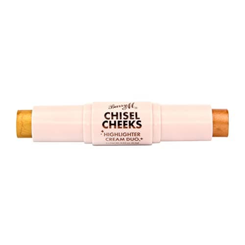 Image of Barry M Chisel Cheeks Highlighter Cream Duo, Shade Gold/Bronze