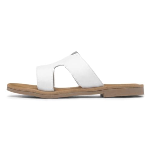Image of Hush Puppies Azalea Womens White Leather Sandal - Size 4 UK - White