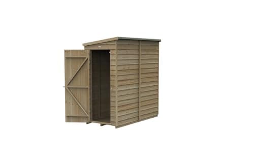 Image of Forest Garden 4LIFE Pent Shed 6x3 | Single Door | No Windows|25 Year Anti-Rot Guarantee