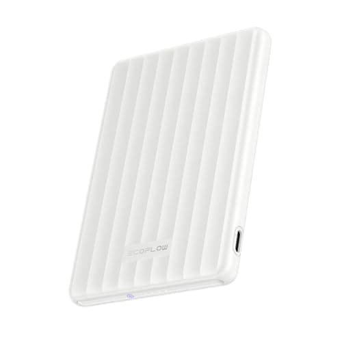 Image of EcoFlow RAPID Mag Power Bank (5,000mAh, 7.5W, Magnetic Charging), Wireless Portable Charger, 20W Charging w/USB-C, 20W Recharging, For iPhone 16/15/14/13/12 Series, AirPods w/Wireless Charging Case
