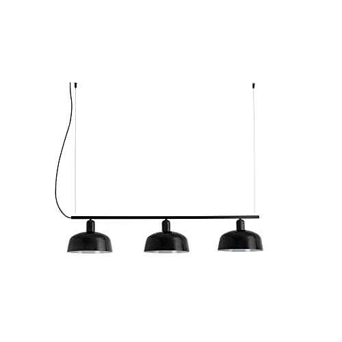 Image of Faro Tatawin Medium Black Linear Bar Pendant Lamp