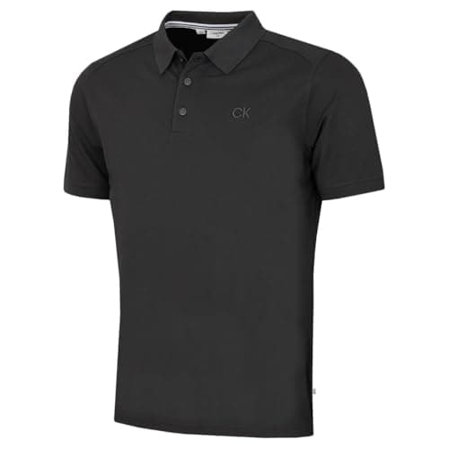 Image of Calvin Klein Mens Campus Coastal Polo Shirt - Charcoal - XXXL
