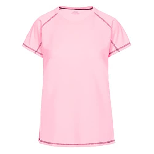 Image of Trespass Womens T Shirt Short Sleeve Female Active Gym Top Viktoria Neon Coral