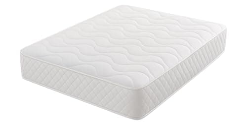 Image of Purelux Next Gen Cool Blue Memory Foam Mattress Sprung White Border (4FT6 double)