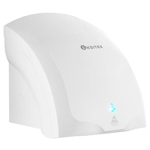 Image of KSITEX Hand Dryer,Automatic High Speed Hand Dryer Commercial Electric Dryers Wall Mounted for Bathroom Kitchen and Toilet 1400W White