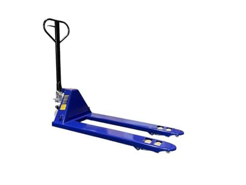 Image of Hydraulic Pallet Jack Industrial Warehouse Hand Pump Truck Heavy Duty Material Handling Equipment Rack It Stack It 2000 Blue