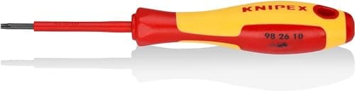 Image of KNIPEX Screwdrivers for Torx Screws Insulating Multi-Component Handle, VDE-Tested 160 mm, 98 26 10