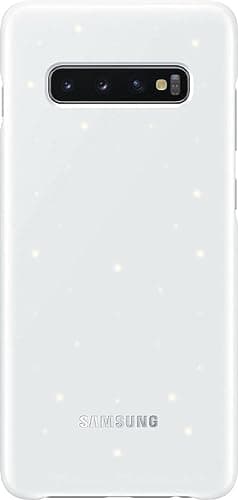 Image of Samsung Galaxy S10+ LED Cover – Official Samsung Galaxy S10+ Case/Protective Case with LED Display and Light Show – White