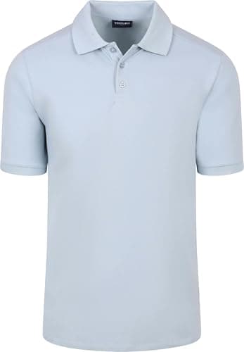 Image of Suitable Respect Polo Shirt Tiger, Light Blue,Blue, M