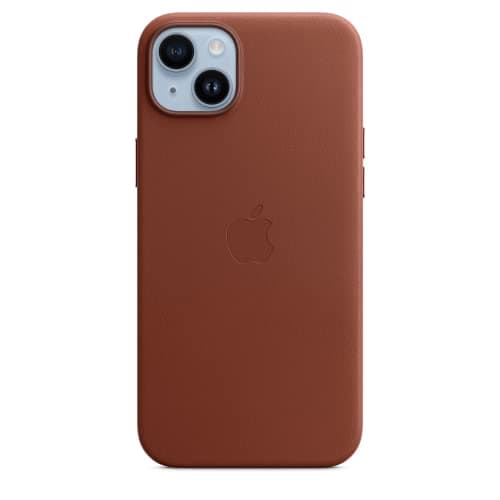 Image of Apple iPhone 14 Plus Leather Case with MagSafe - Umber ​​​​​​​