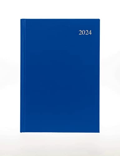 Image of Collins Debden Collins Essential A4 Diary Week to View Planner 2024 - Eco Friendly, Recycled Paper, Fully Recyclable - Complete Planner 2024 Daily , Navy Blue (E-ESSA43.59-24)