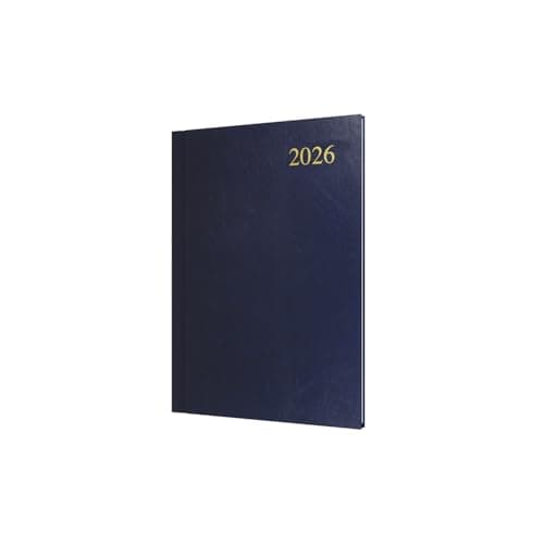 Image of Collins - Essential - 2026 12 Month Calendar Year Planner, Week-To-View Diary, A5 Hard Cover - Dark Blue (ESSA53.65-26)