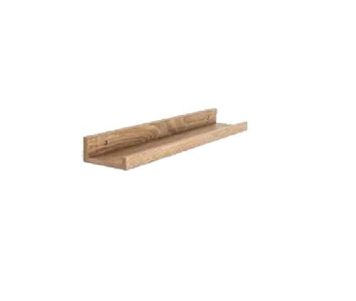 Image of Optimal Products Wooden Floating Shelf Shelves Kit Wall Mounted Display Unit Home Office Bathroom Home Accessories Decorative Floating Shelves (DURA GREY 570X100X40MM)