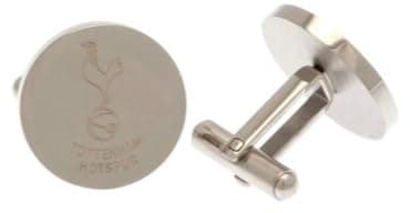Image of Official Tottenham Hotspur FC Stainless Steel Round Cufflinks