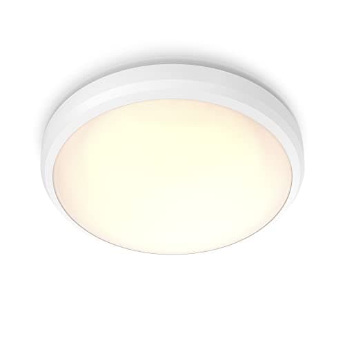 Image of Philips LED Doris Outdoor Ceiling Light 6W [Warm White - White] Water Resistant IP54, for Garden, Patio and Terrace Lighting.