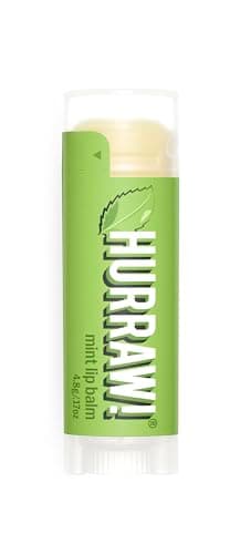 Image of Hurraw! Mint Lip Balm: Organic, Certified Vegan, Cruelty and Gluten Free. Non-GMO, 100% Natural Ingredients. Bee, Shea, Soy and Palm Free. Made in USA