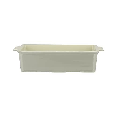 Image of Mason Cash Innovative Kitchen 31.5cm Lasagne Dish | Grey & Cream Stoneware with Air Vent Base & Right-Angle Corners | Perfect Fit for Lasagne Sheets, Quiches, Flans & Pies