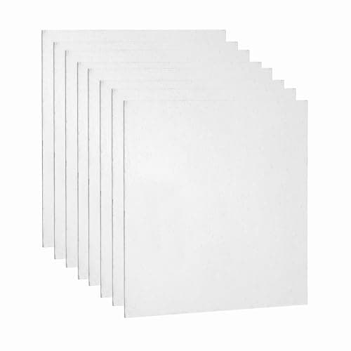 Image of sourcing map 8 Pcs 0.6mm Hot Rolled Steel Sheets, 50x50mm Steel Plate Base Metal Sheet for Structural Support Construction Board Industrial Use Machinery Manufacturing, Silver