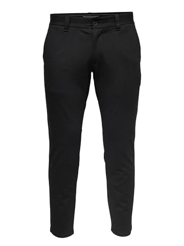 Image of ONLY & SONS ONSMARK GW 0209 NOOS Men's Trousers - Black - W29/L30