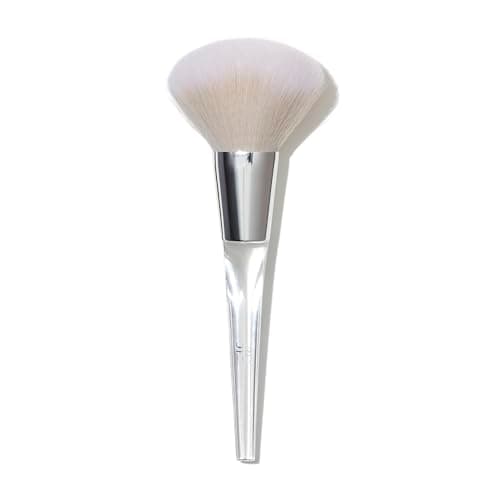 Image of e.l.f. Precision Powder Brush, Large Shaped Make-up Brush for Pressed & Loose Powder, Bronzer, Highlighter & Blush, Vegan & Cruelty-Free