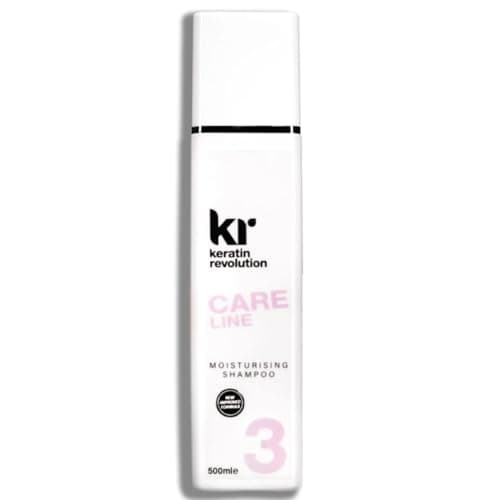 Image of Keratin Revolution CARE moisture Shampoo 500ml - Smoothing, Hydrating, & Frizz Control for Silky, Shiny Hair - Keratin & Luminescine Enriched, Paraben & SLES/SLS Free, Safe for Keratin Treatments