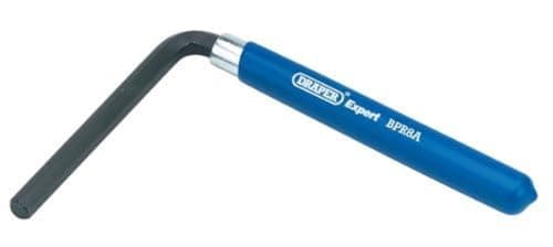 Image of Draper Expert 68424 8 mm Brake Pad Key with Handle , Blue