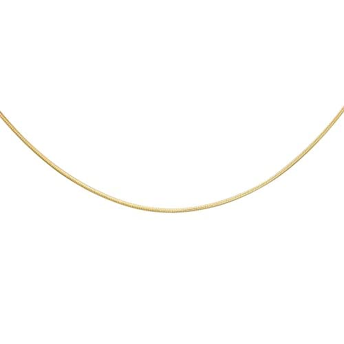 Image of Carissima Gold Women's 9 ct Yellow Gold Round Snake Chain of Length 51 cm