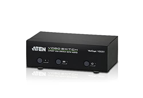 Image of ATEN VS0201 2 Port VGA Switch with Audio - Black