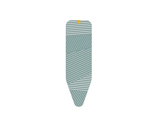 Image of Joseph Joseph Flexa - Replacement Elasticated Ironing Board Cover, Linear Grey pattern, Padded 4 mm foam, Easy Quick Fit for Boards 124 cm x 37 cm
