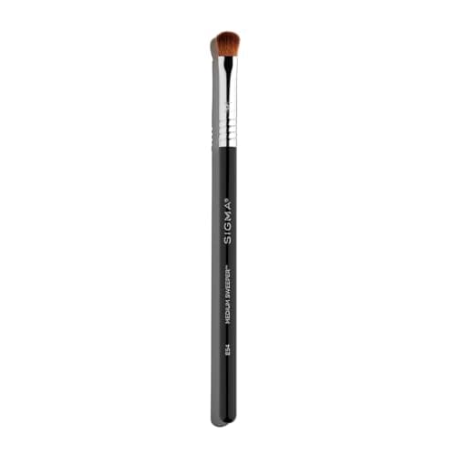 Image of Sigma E54 Medium Sweeper Eye Shadow Brush - Small Eye Makeup Brush for Blending & Applying Color - Universal Eyeshadow Brush - Vegan, Hypoallergenic, Synthetic Makeup Brush