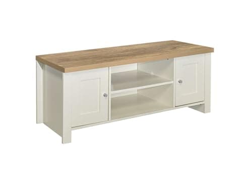 Image of Birlea Highgate Large TV Unit Cream & Oak Effect