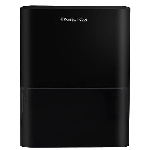 Image of Russell Hobbs Dehumidifier 10 Litre/Day for Damp/Mould & Moisture in Home, Kitchen, Bedroom, Office, Caravan, Laundry Drying, 30m2 Room, Smart Timer, Black RHDH1001B
