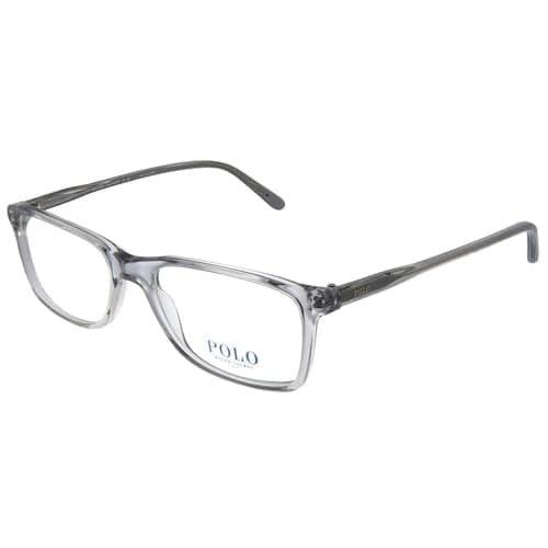Image of Ralph Lauren Eyeglass Frames for Men, Shiny Semi Transparent Grey, 54