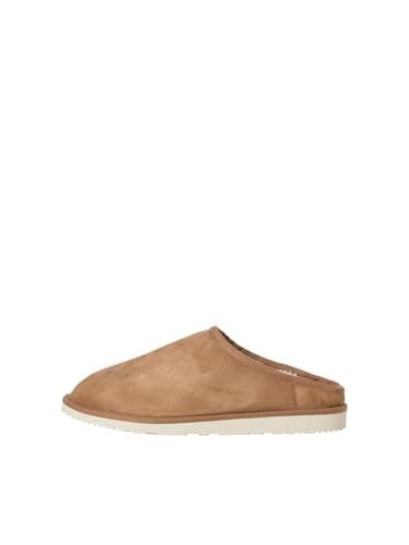 Image of JACK & JONES Men's Jfwsven Microfibre Mule Slippers, Cognac, 8 UK