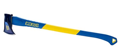 Image of Estwing EML‑436F 4 5lb maul with forged steel head and durable fibreglass handle, Good for splitting wood, driving wedges and heavy outdoor work Built tough for demanding use Made in the USA