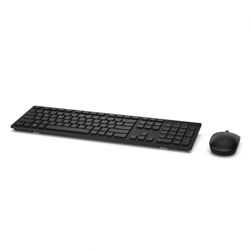 Image of Dell KM636 - Keyboard and Mouse Set - Wireless - QWERTY - UK - Black - for Latitude 33XX 2-in-1, Precision Mobile Workstation 5750, 77XX, Vostro 35XX, 36XX