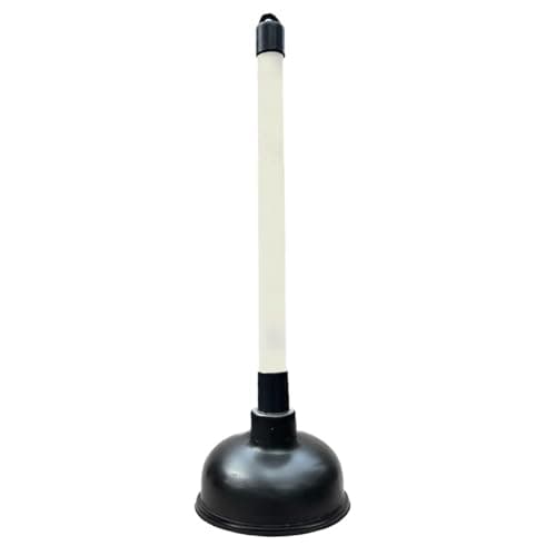 Image of Ahad Trader Powerful plunger Heavy-duty sink unblocker plunger Shower drain unblocker Clog remover Pipe cleaner High suction plunger 22.5cm (9inch) handle & 10cm (4inch) rubber suction cup
