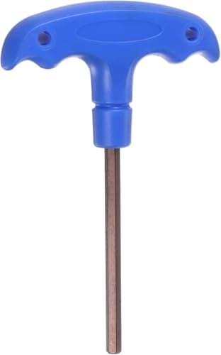 Image of TOP-VIGOR 1Pcs H5 T-Handle Hex Key Wrench, 5mm S2 Steel T-Key Inner Hexagon Spanner Allen Key Allen Key Repair Tool