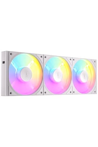 Image of Antec Connect Reverse Air Flow 120 ARGB 120mm PWM Case Fans - 3 Pack - White