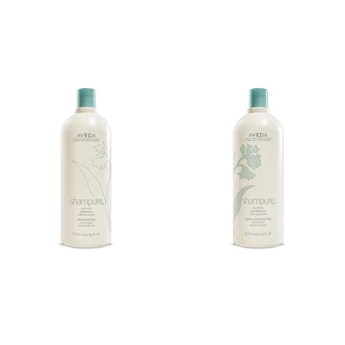Image of Aveda Shampure Nurturing Shampoo & Conditioner Duo | Daily Shampoo & Conditioner for Normal, Fine to Medium Hair | Silicone Free | Litre Size