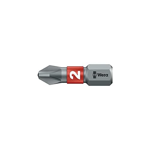 Image of Wera 056422 851/1 BTZ Phillips Bi-Torsion PH2 Extra Tough Bit 25mm (Pack of 10)