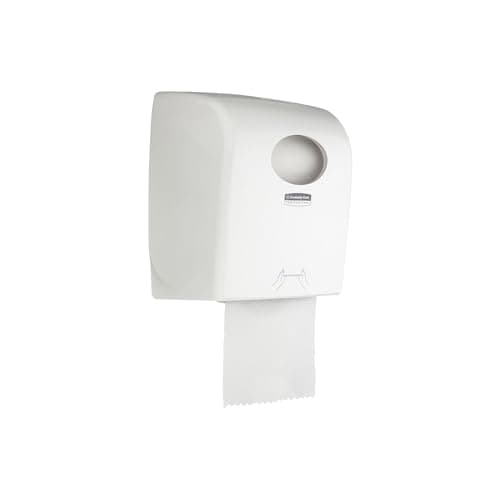 Image of Aquarius Rolled Hand Towel Dispenser 7375 - 1 x White Paper Towel Dispenser